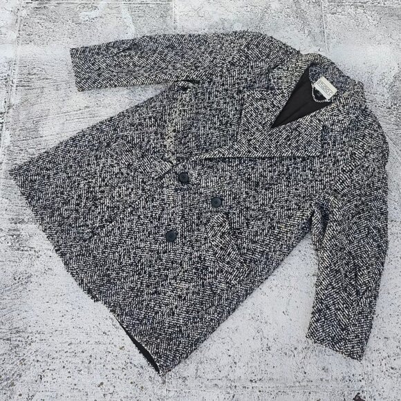 Studio C Women Long Coat Wool Blend Warm Winter Jacket Made in USA Size L - Picture 2 of 14